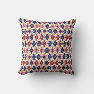 Cojín Decorativo Patrones geométricos: Ilustra textil tradicional