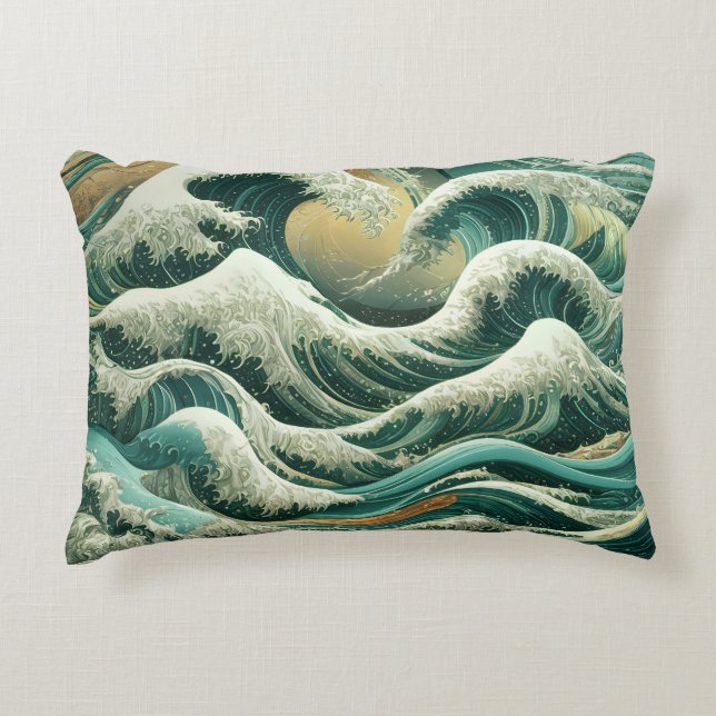 Cojín Decorativo Patrones inspirados por el mar (Anverso)