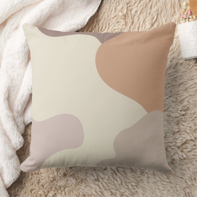 Cojín Decorativo Patrones Modernos Beige (Manta)