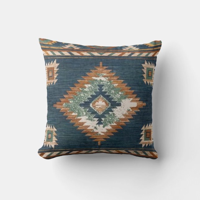 Cojín Decorativo Patrones nativos estadounidenses 3 (Anverso)