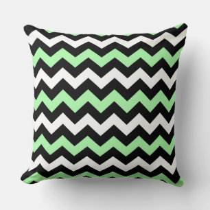 Cojín Decorativo Patrulla Zigzag (zwart, groen, wit)