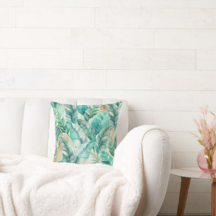 Cojín Decorativo Pattern Boho Banana Leaves