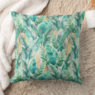 Cojín Decorativo Pattern Boho Banana Leaves