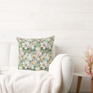 Cojín Decorativo Pattern Elegant Magnolia Flowers