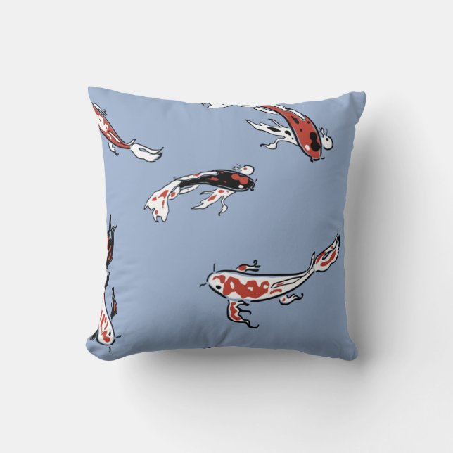 Cojín Decorativo Pattern fish carp koi koi carp (Anverso)
