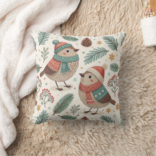 Cojín Decorativo Pattern Scandinavian Holiday Birds