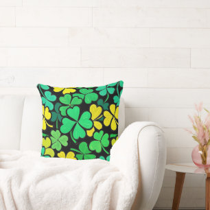 Cojín Decorativo Pattern St. Patrick's Day Clovers