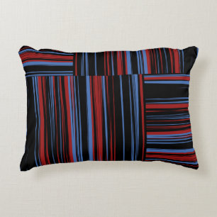 Cojín Decorativo Pattern with horizontal and vertical colored bands