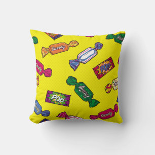 Cojín Decorativo Patternart de caramelo colorido, pop, caramelos, p