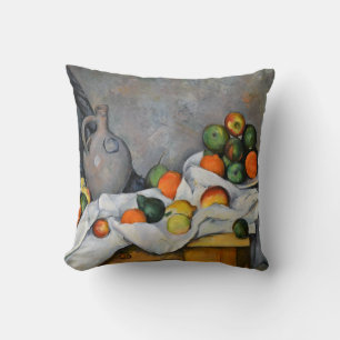Cojín Decorativo Paul Cezanne - Cortina, Jarra y Frutero