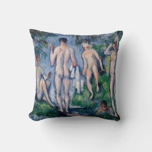 Cojín Decorativo Paul Cezanne - Grupo de bañistas