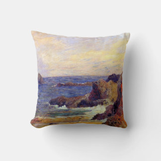 Cojín Decorativo Paul Gauguin - Costa rocosa Pintura de arte fino