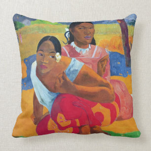Cojín Decorativo Paul Gauguin el   Nafea Faaipoipo (cuando está