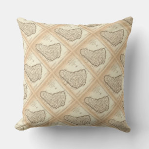 Cojín Decorativo Paul McGehee Pillow "Mapa de Barbados"