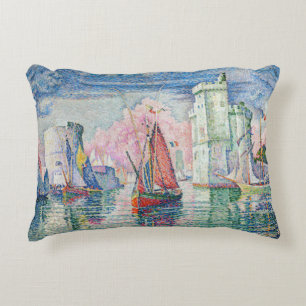 Cojín Decorativo Paul Signac - Entrada del puerto de La Rochelle