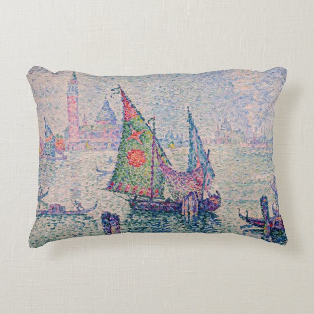 Cojín Decorativo Paul Signac - La vela verde (Anverso)