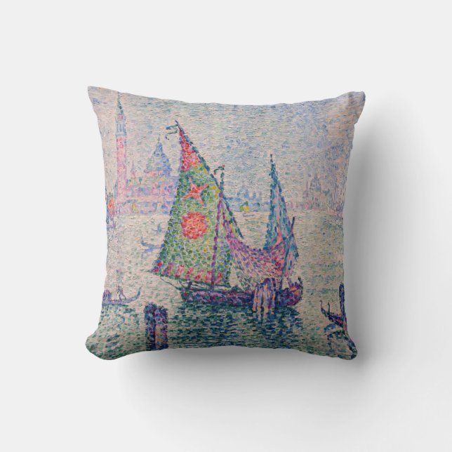Cojín Decorativo Paul Signac - La vela verde (Anverso)