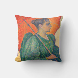 Cojín Decorativo Paul Signac - Mujer con un Paraguas
