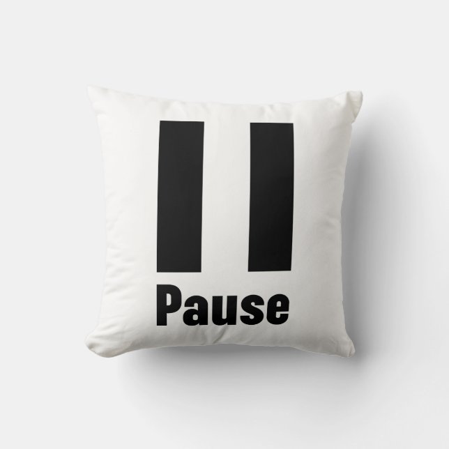 Cojín Decorativo Pausa (Anverso)