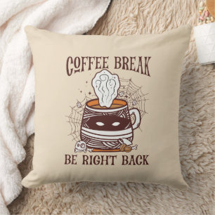 Cojín Decorativo Pausa de café - Tema de Halloween
