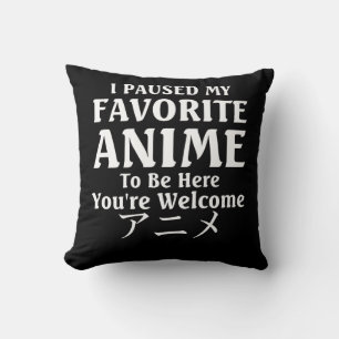 Cojín Decorativo Pausa Mi Anime Para Estar Aquí Guay Otaku Movie Lo