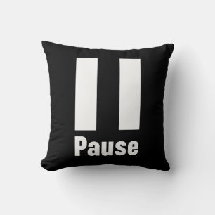 Cojín Decorativo Pausar el color de fondo del Personalizado