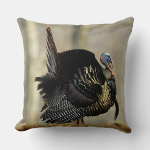 Cojín Decorativo Pavo macho pavoneándose, Illinois