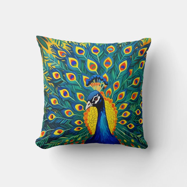 Cojín Decorativo Pavo Mod (Anverso)