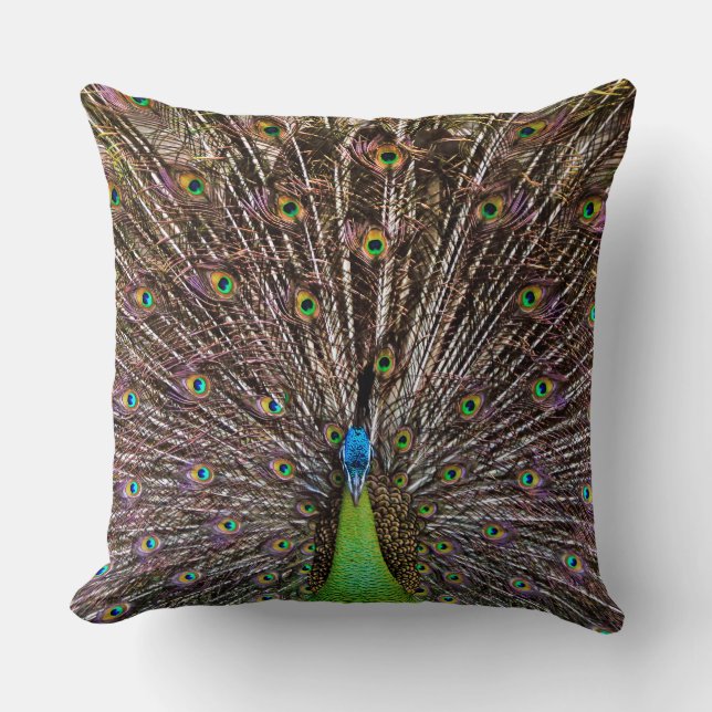 Cojín Decorativo Pavo real (Anverso)