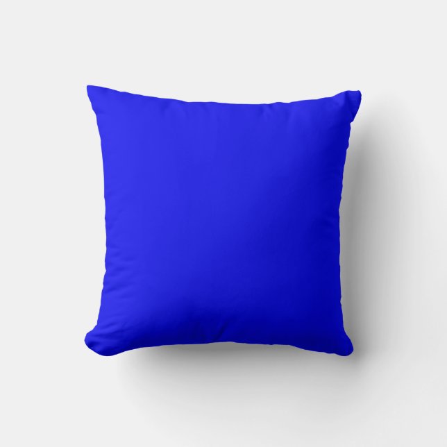 Cojín Decorativo Pavo Real Azul Real (Anverso)