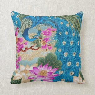 Cojín Decorativo Pavo real Lotus
