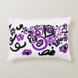 Cojín Decorativo Pavo Real Purpura Salvaje