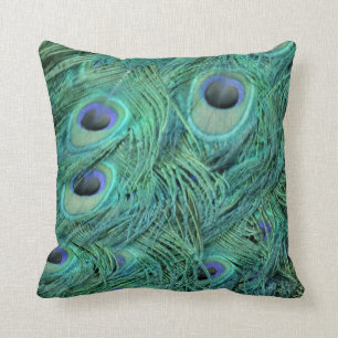 Cojín Decorativo Pavo real verde rico
