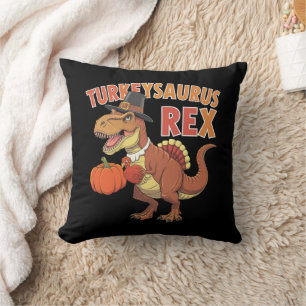 Cojín Decorativo Pavo saurio Rex Dab Pavo Dino Niño Niño 