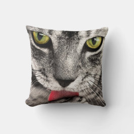 Cojín Decorativo Paw de golpes de gatos en tabby