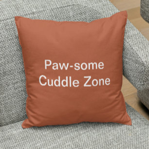 Cojín Decorativo Pawsome Cuddle Zone Cute Cat Coffee personalizado