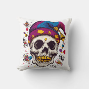 Cojín Decorativo Payaso Calavera Bromista