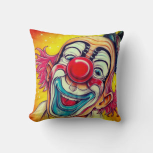 Cojín Decorativo Payaso de circo feliz