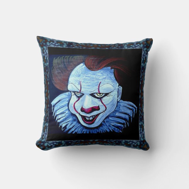 Cojín Decorativo Payaso: Malvado (Anverso)