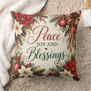 Cojín Decorativo Paz Alegría y Bendiciones