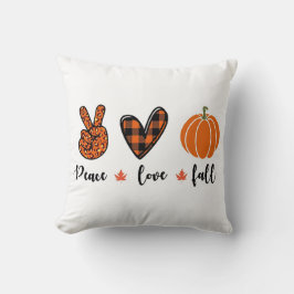 Cojín Decorativo Paz, amor, caída