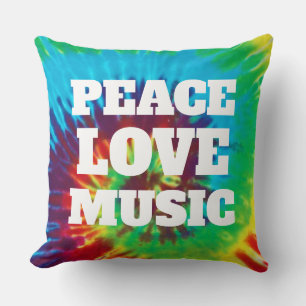 Cojín Decorativo Paz Amor Música
