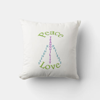 Cojín Decorativo Paz Amor Tranquilidad Amabilidad Pillow