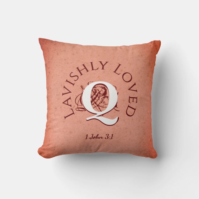 Cojín Decorativo PAZ DE Monograma AMADO LAVISTAMENTE (Anverso)