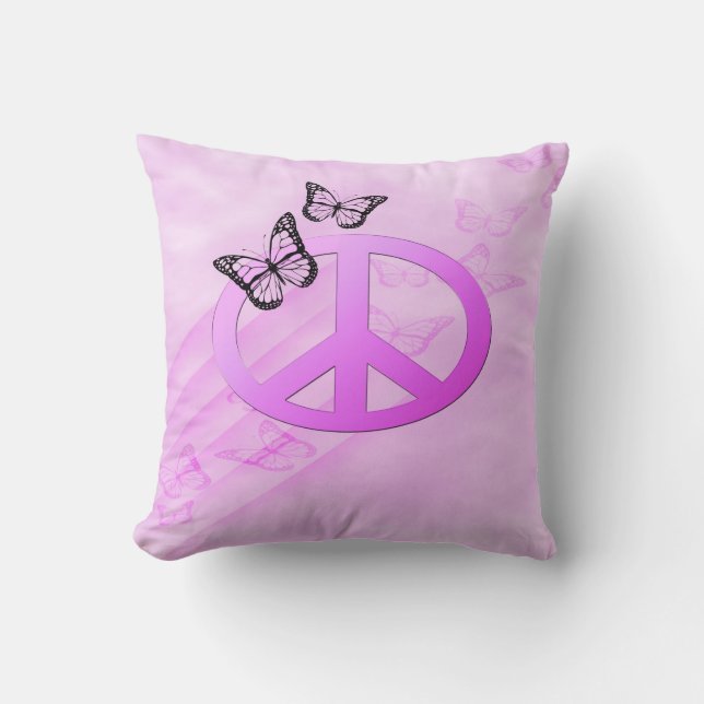 Cojín Decorativo Paz rosa (Anverso)