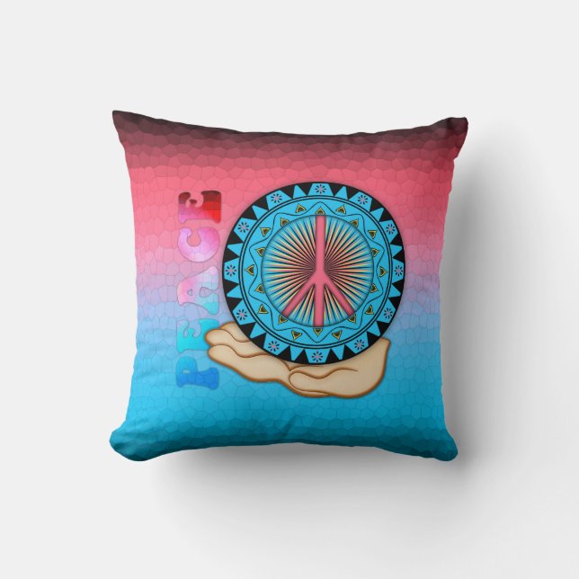 Cojín Decorativo Paz ~ Sol (Anverso)
