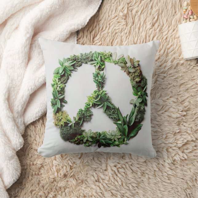 Cojín Decorativo Paz Verde (Manta)