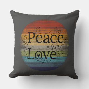 Cojín decorativo Paz y Amor