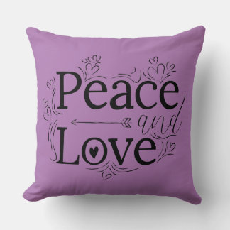 Cojín decorativo Paz y Amor