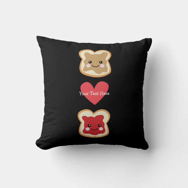 Cojín Decorativo PB y J (personalizable) (Anverso)